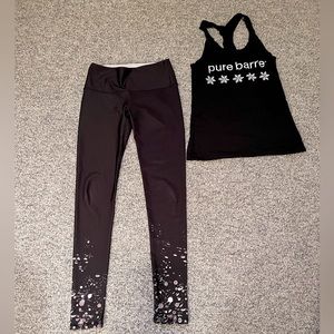 Pure Barre leggings with bonus tank top